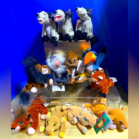 Disney Other - DISNEY EXCLUSIVE NWT VTG 1990s THE LION KING ORIGINAL BEAN BAG PLUSH SET OF 12
